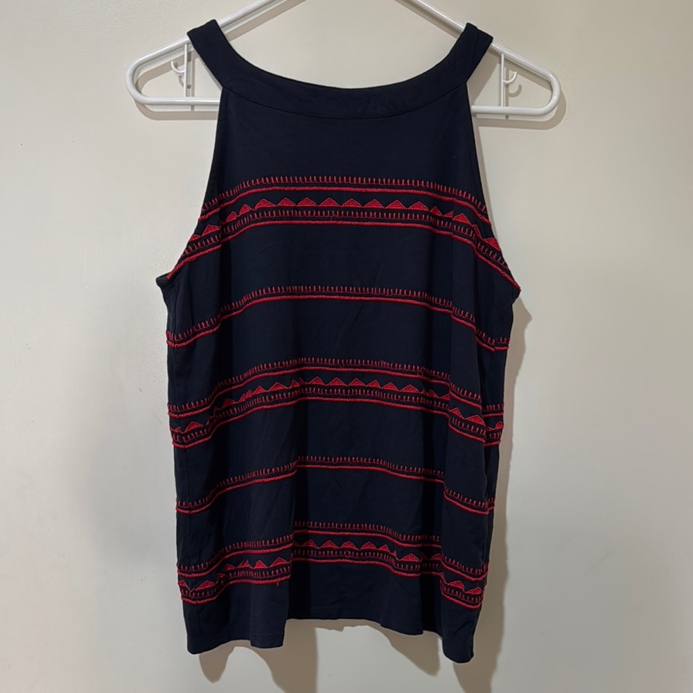 J. Jill Halter Embroidered Tank Top
